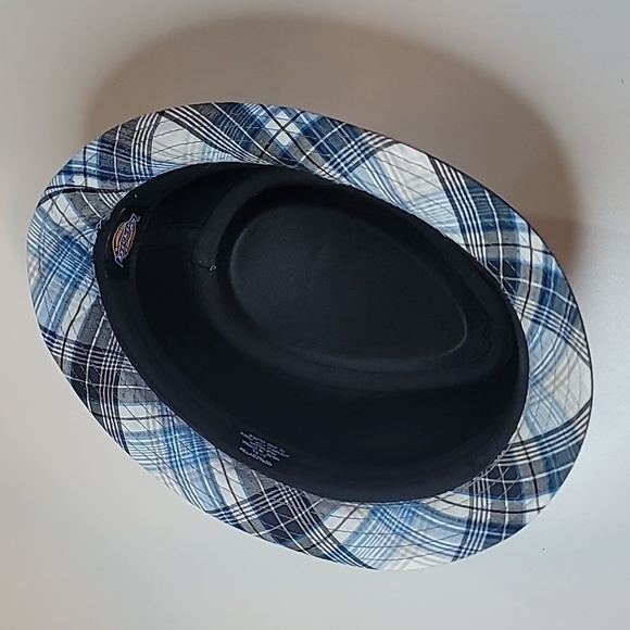 DICKIES Classic Denim Jean Fedora Plaid Lip Lining - Picture 4 of 6